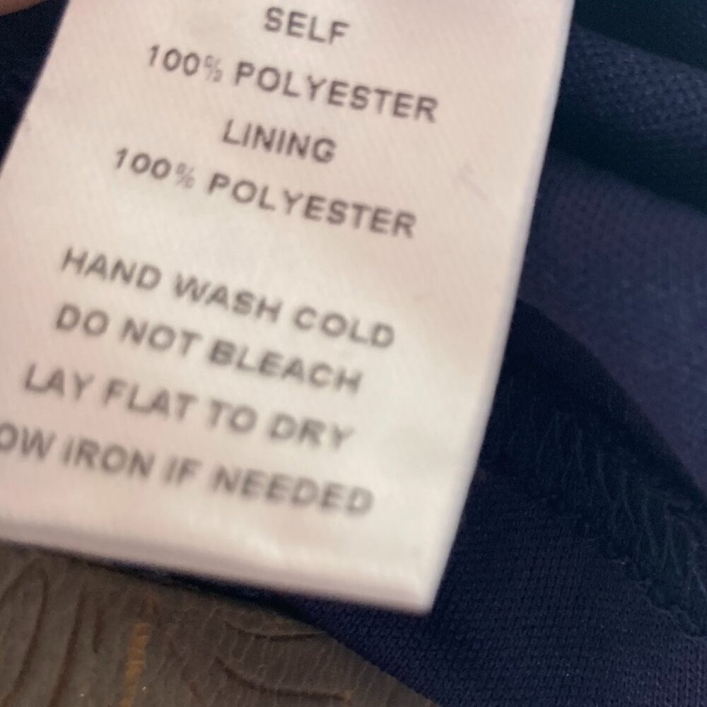 Soieblu Sheer Lace Dress Blue Embroidered Lace Purchased On Modcloth Size M - Picture 6 of 6